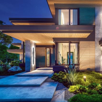 LED lauko sieninis šviestuvas MIRANA LED/25W/230V 4000K IP44 120 cm juodas