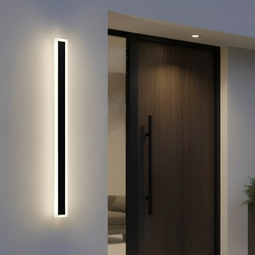 LED Lauko sieninis šviestuvas MIRANA S LED/25W/230V 4000K IP44 120 cm juoda