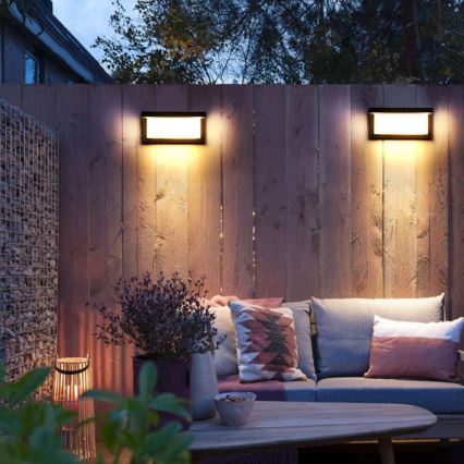 LED lauko sieninis šviestuvas NEELY LED/12W/230V IP54 juodas