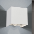 LED Lauko sieninis šviestuvas su judesio ir prieblandos jutikliu CUBE-S LED/13W/230V IP54 balta