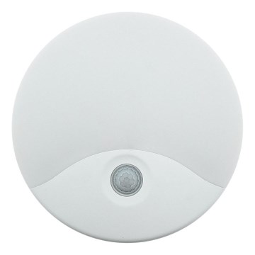LED lauko sieninis šviestuvas su judesio jutikliu, 18 W, 230 V, IP44, baltas