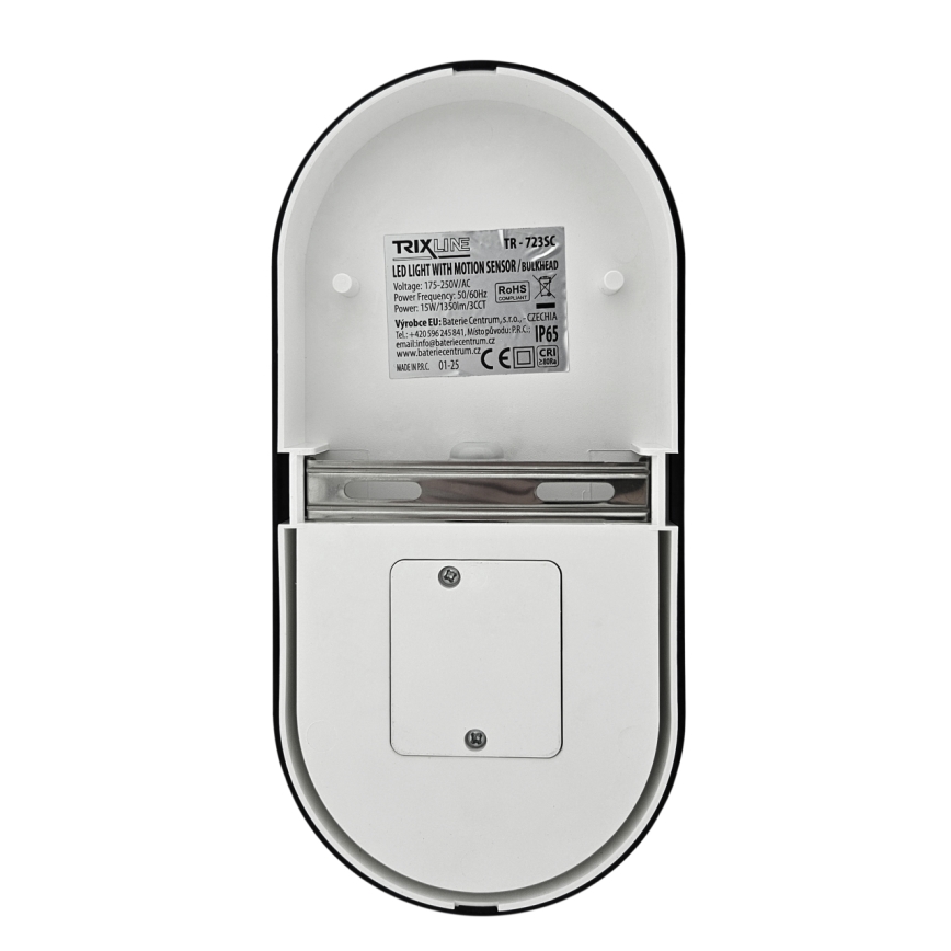 Dimeriuojamas LED lauko sieninis šviestuvas su judesio jutikliu LED/12/15/18W/230V 3000K/4000K/6500K IP65 juodas/baltas