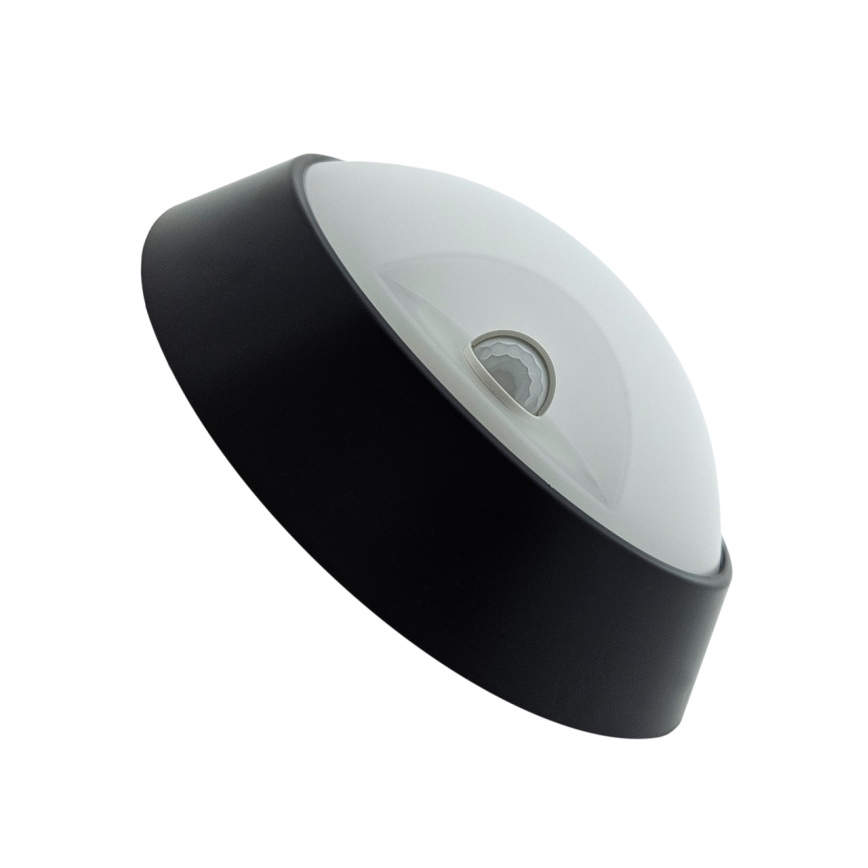 LED dimeriuojamas lauko sieninis šviestuvas su judesio jutikliu LED/15/18/20W/230V 3000K/4000K/6500K IP65 juoda/balta