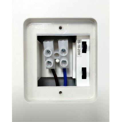 LED dimeriuojamas lauko sieninis šviestuvas su judesio jutikliu LED/15/18/20W/230V 3000K/4000K/6500K IP65 juoda/balta