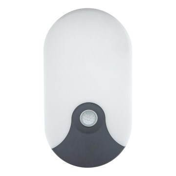 LED lauko sieninis šviestuvas su judesio jutikliu LED/18W/230V IP44 antracitas