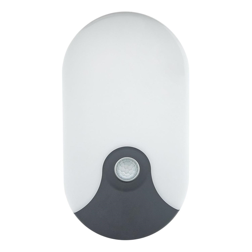 LED lauko sieninis šviestuvas su judesio jutikliu LED/18W/230V IP44 antracitas