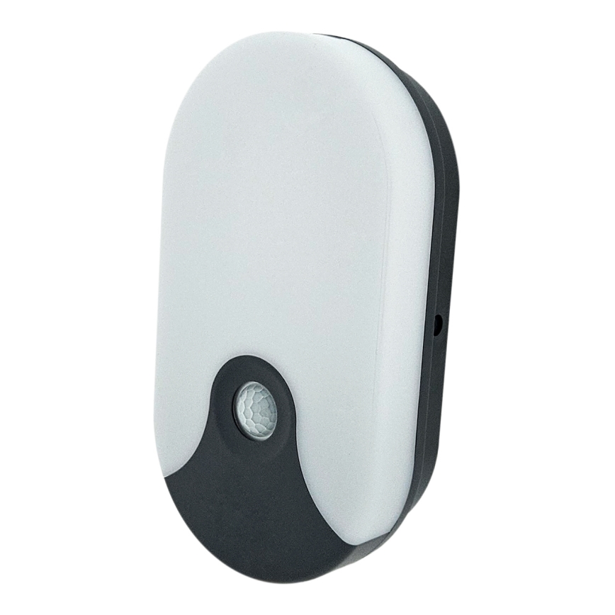 LED lauko sieninis šviestuvas su judesio jutikliu LED/18W/230V IP44 antracitas