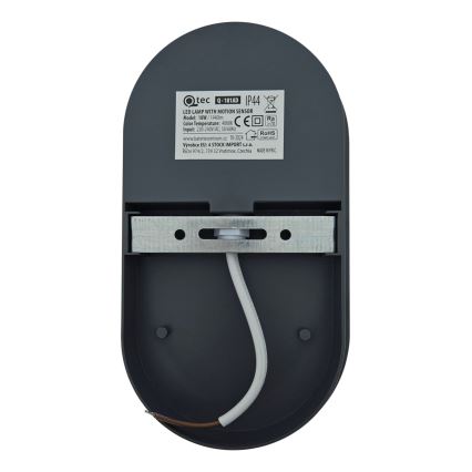 LED lauko sieninis šviestuvas su judesio jutikliu LED/18W/230V IP44 antracitas