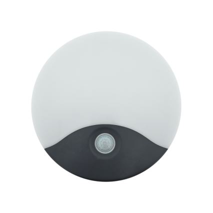 LED lauko sieninis šviestuvas su judesio jutikliu LED/18W/230V IP44 antracitas