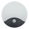 LED lauko sieninis šviestuvas su judesio jutikliu LED/18W/230V IP44 baltas