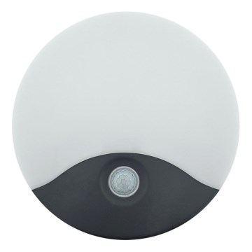 LED lauko sieninis šviestuvas su judesio jutikliu LED/18W/230V IP44 baltas