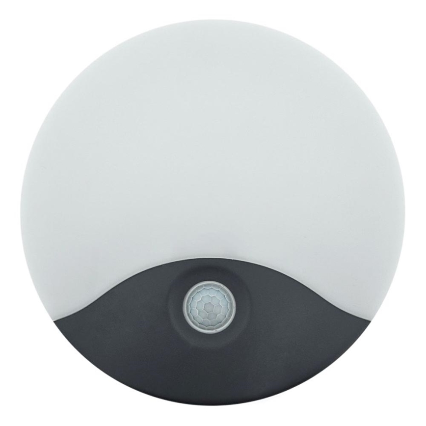 LED lauko sieninis šviestuvas su judesio jutikliu LED/18W/230V IP44 baltas