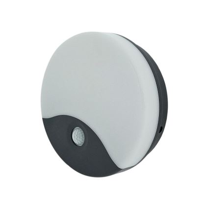LED lauko sieninis šviestuvas su judesio jutikliu LED/18W/230V IP44 baltas