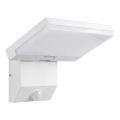 LED lauko sieninis šviestuvas su judesio jutikliu LED/18W/230V IP44 baltas