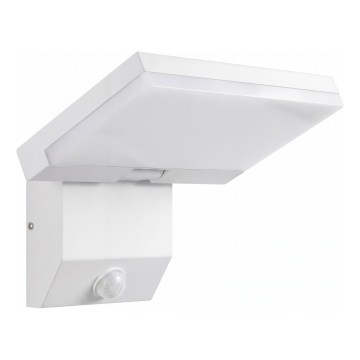 LED lauko sieninis šviestuvas su judesio jutikliu LED/18W/230V IP44 baltas