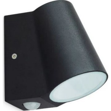LED Lauko sieninis šviestuvas su jutikliu BUNOL LED/6W/230V IP44 juoda