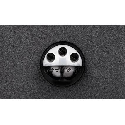LED lauko sieninis šviestuvas su jutikliu HESTIO LED/9W/230V 4000K IP44 juodas