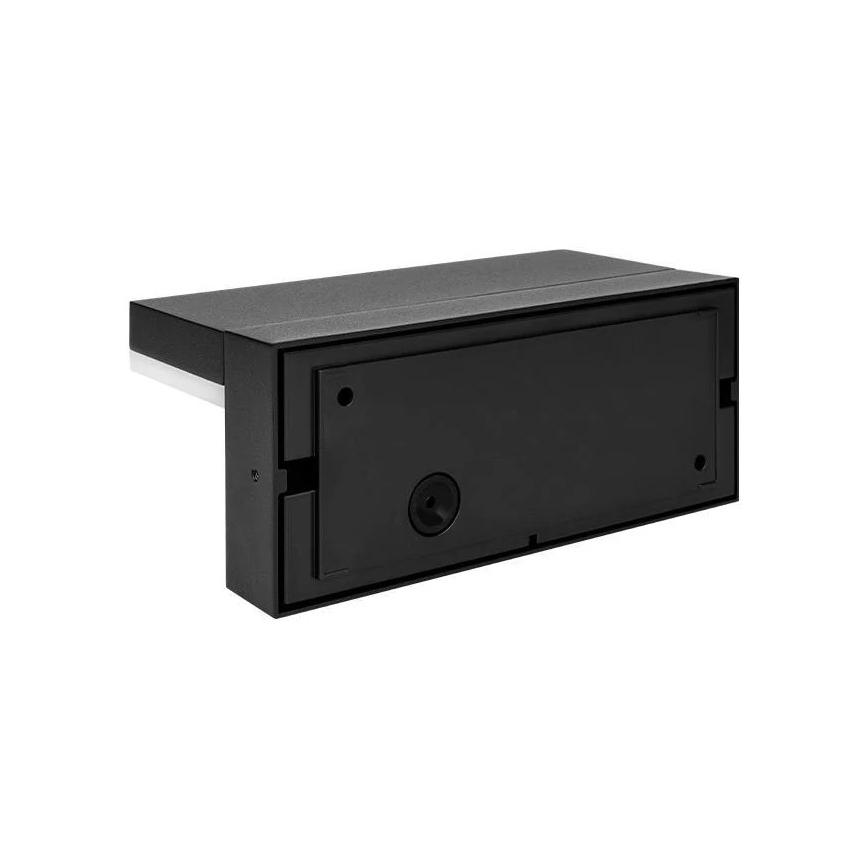LED lauko sieninis šviestuvas su jutikliu HESTIO LED/9W/230V 4000K IP44 juodas