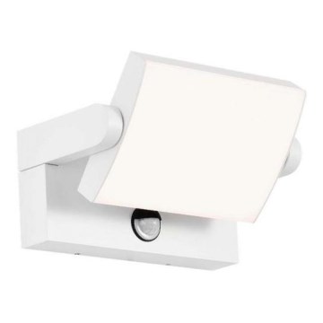 LED lauko sieninis šviestuvas su jutikliu LED/17W/230V 4000K IP65 baltas