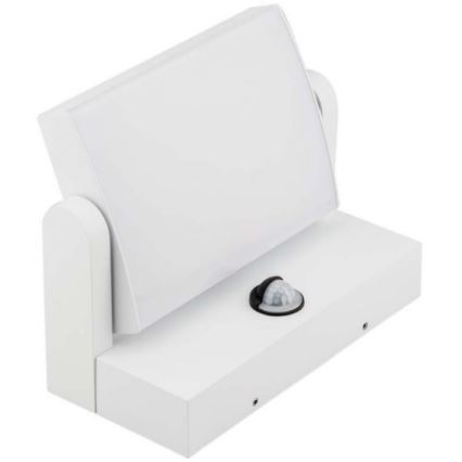 LED lauko sieninis šviestuvas su jutikliu LED/17W/230V 4000K IP65 baltas