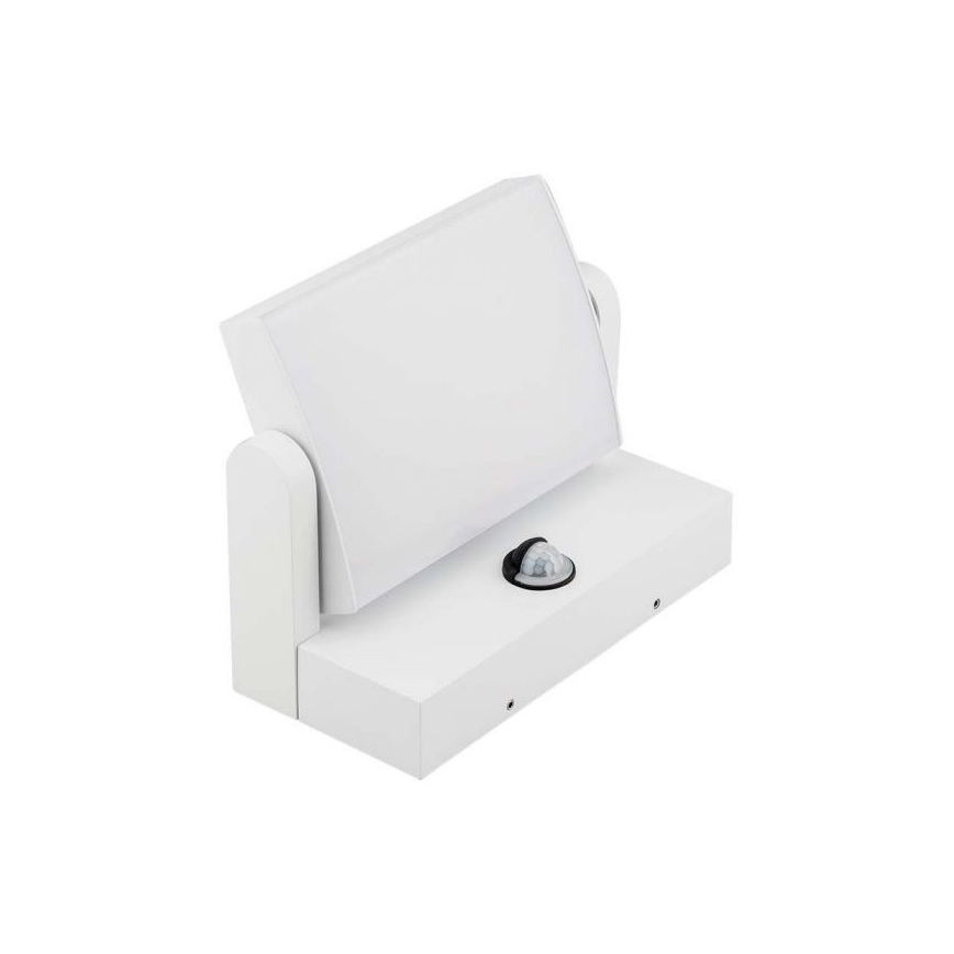 LED lauko sieninis šviestuvas su jutikliu LED/17W/230V 4000K IP65 baltas