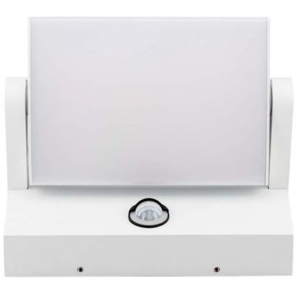 LED lauko sieninis šviestuvas su jutikliu LED/17W/230V 4000K IP65 baltas