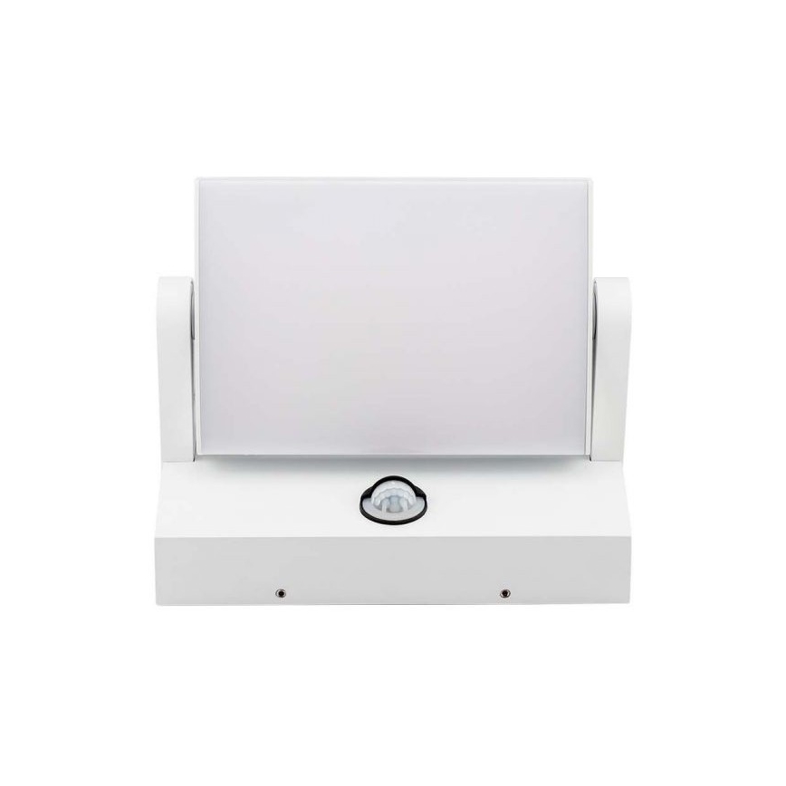 LED lauko sieninis šviestuvas su jutikliu LED/17W/230V 4000K IP65 baltas