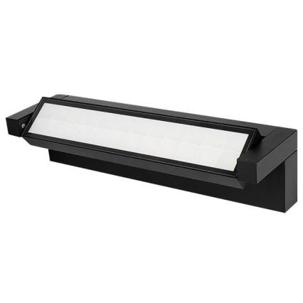 LED lauko sieninis šviestuvas su judesio ir sutemų jutikliu LED/36W/230V 3000/4000/6500K IP54 juodas
