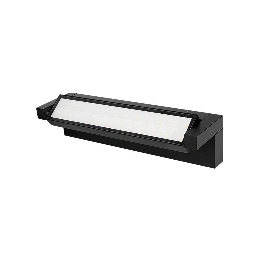 LED lauko sieninis šviestuvas su judesio ir sutemų jutikliu LED/36W/230V 3000/4000/6500K IP54 juodas