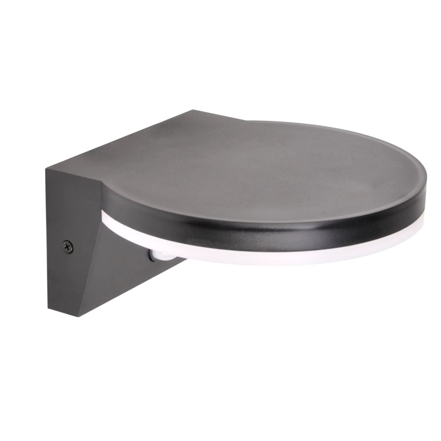 LED Lauko sieninis šviestuvas su jutikliu TESA LED/10W/230V IP54 juoda