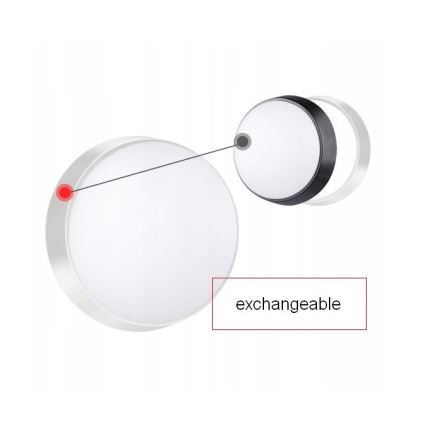 LED Lauko sieninis šviestuvas su jutikliu LED/15W/230V 4000K IP65