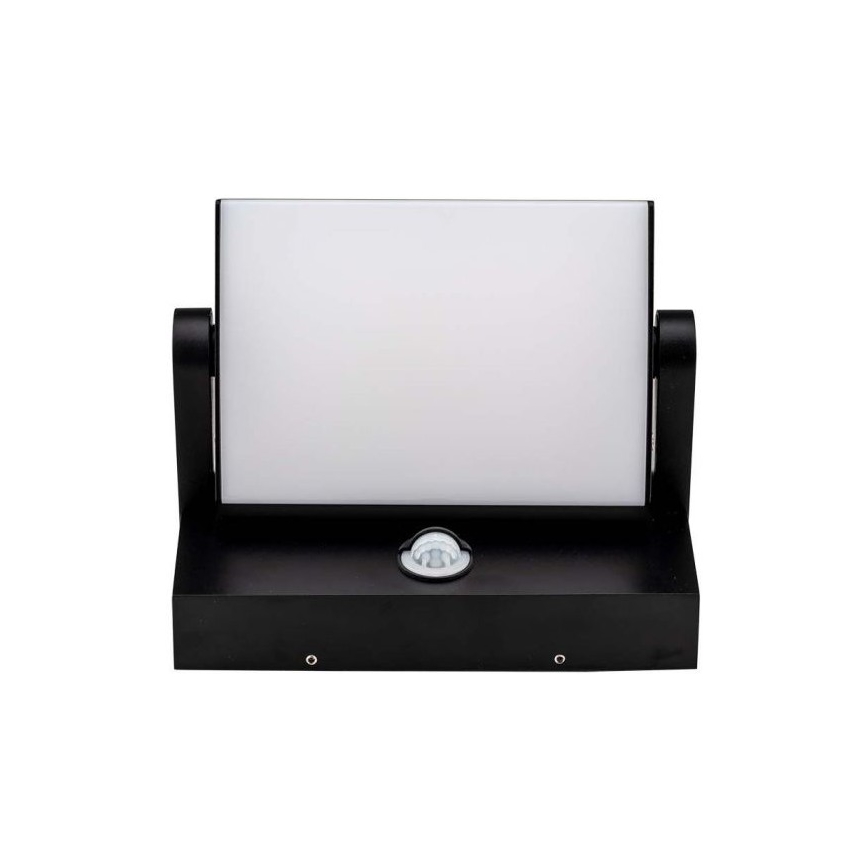 LED Lauko sieninis šviestuvas su jutikliu LED/17W/230V 4000K IP65 juodas