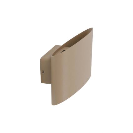 LED lauko sieninis šviestuvas VERTO LED/5W/230V IP54 smėlio spalvos