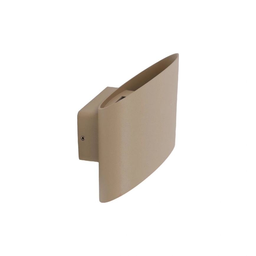 LED lauko sieninis šviestuvas VERTO LED/5W/230V IP54 smėlio spalvos