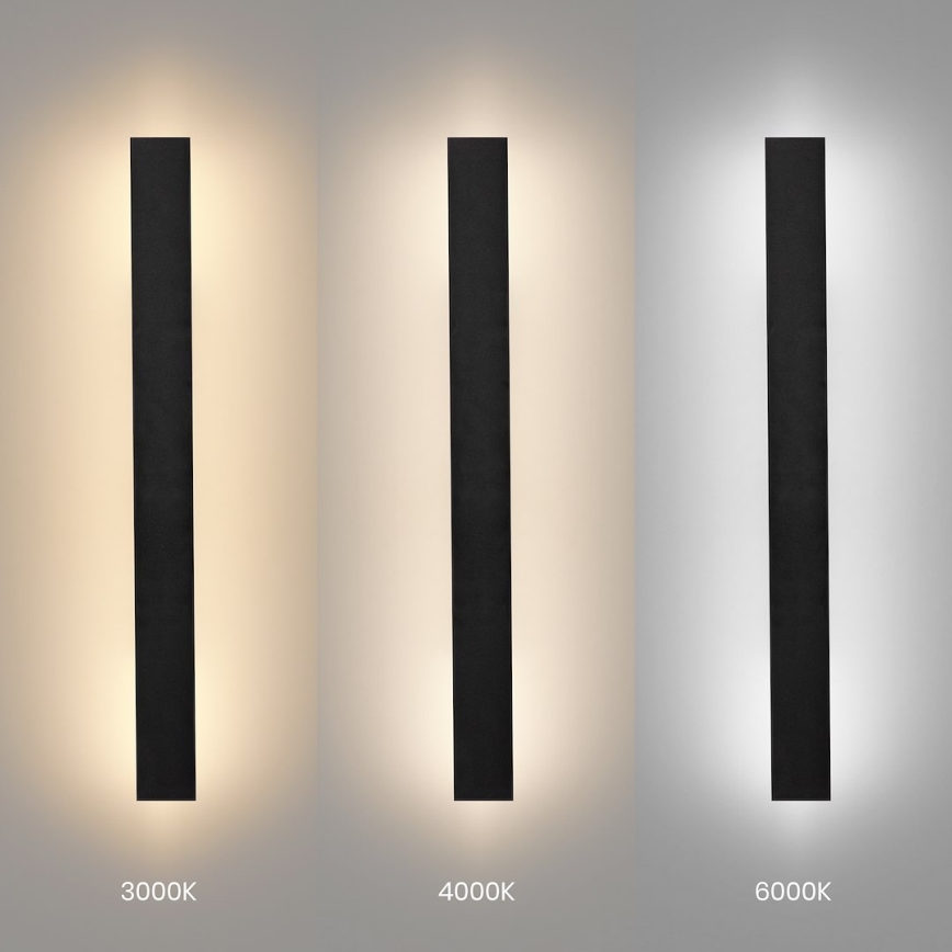 LED lauko sieninis šviestuvas WOW LED/11W/230V 3000/4000/6000K 60 cm IP54 juodas