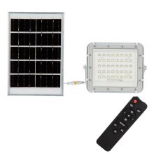 LED Lauko šviesos reguliavimas saulės Prožektoriaus šviestuvas LED/10W/3,2V IP65 6400K balta + nuotolinio valdymo pultas