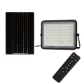 LED Lauko šviesos reguliavimas saulės Prožektoriaus šviestuvas LED/15W/3,2V IP65 4000K juoda + nuotolinio valdymo pultas