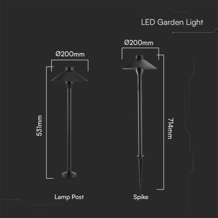 LED lauko šviestuvas 2in1 LED/7W/230V IP65 3000K