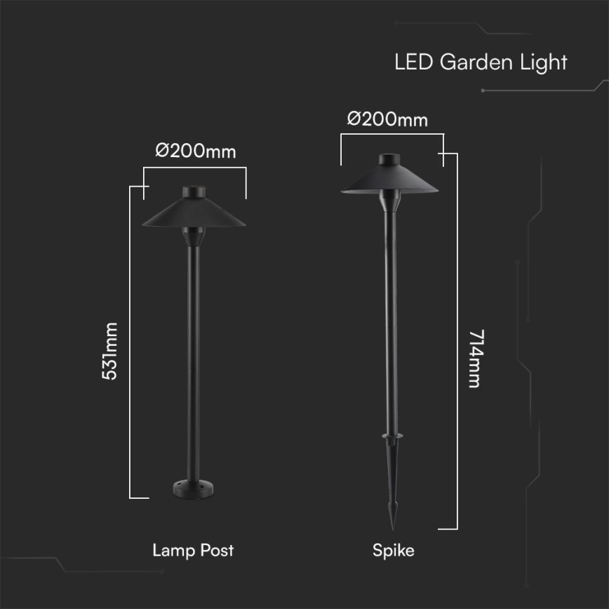 LED lauko šviestuvas 2in1 LED/7W/230V IP65 3000K