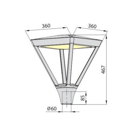 LED Lauko šviestuvas ELGO LED/45W/230V 4000K