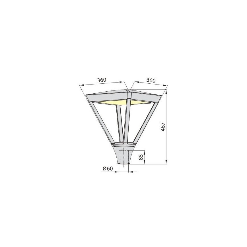 LED Lauko šviestuvas ELGO LED/45W/230V 4000K