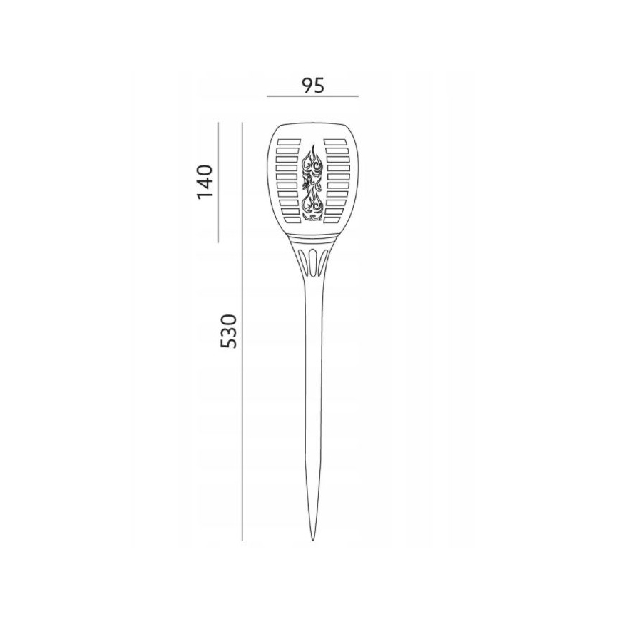 LED lauko šviestuvas, įkraunamas saulės energija SPARKLE LED/0,12W/1,2V IP44 300 mAh