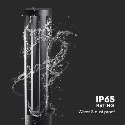 LED lauko šviestuvas LED/10W/230V 3000K IP65 80 cm juodas