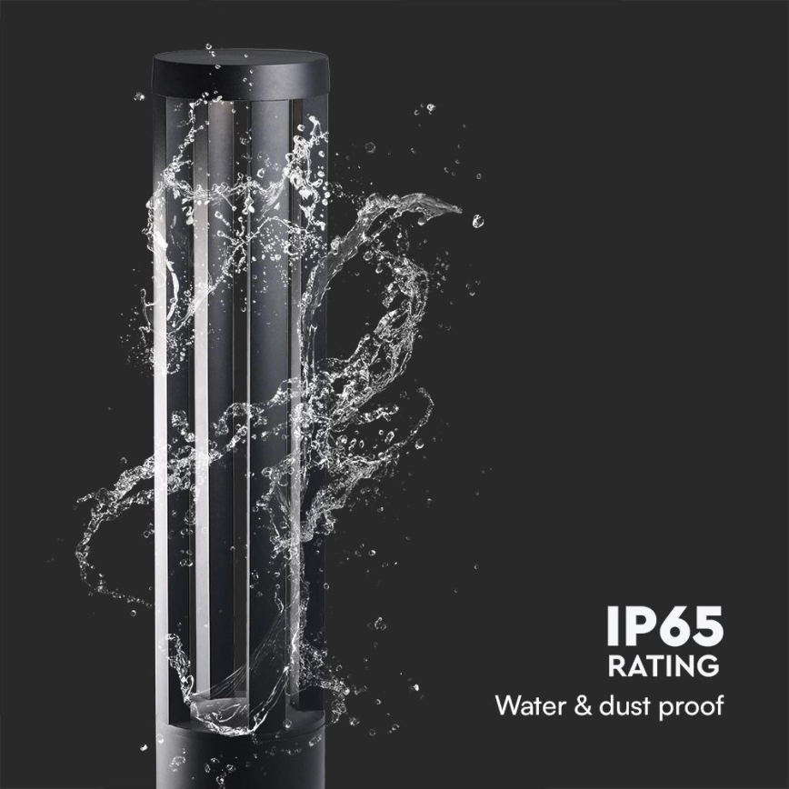 LED lauko šviestuvas LED/10W/230V 3000K IP65 80 cm juodas