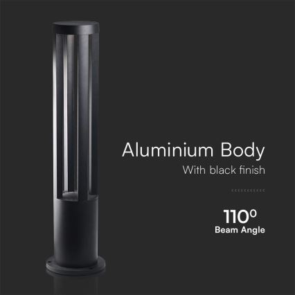 LED lauko šviestuvas LED/10W/230V 3000K IP65 80 cm juodas