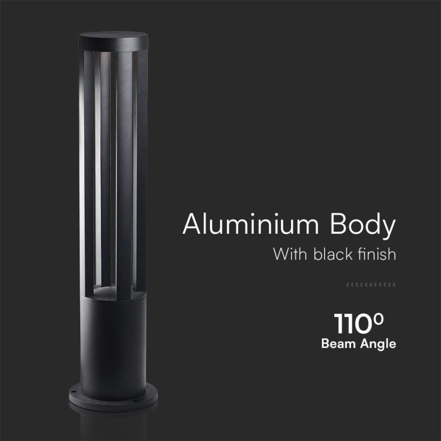 LED lauko šviestuvas LED/10W/230V 3000K IP65 80 cm juodas