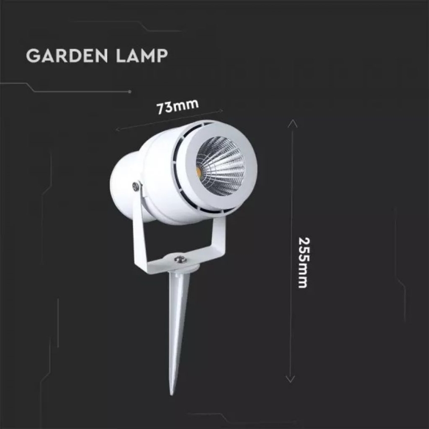 LED lauko šviestuvas LED/12W/100-240V IP65 balta - šviesiai žalia