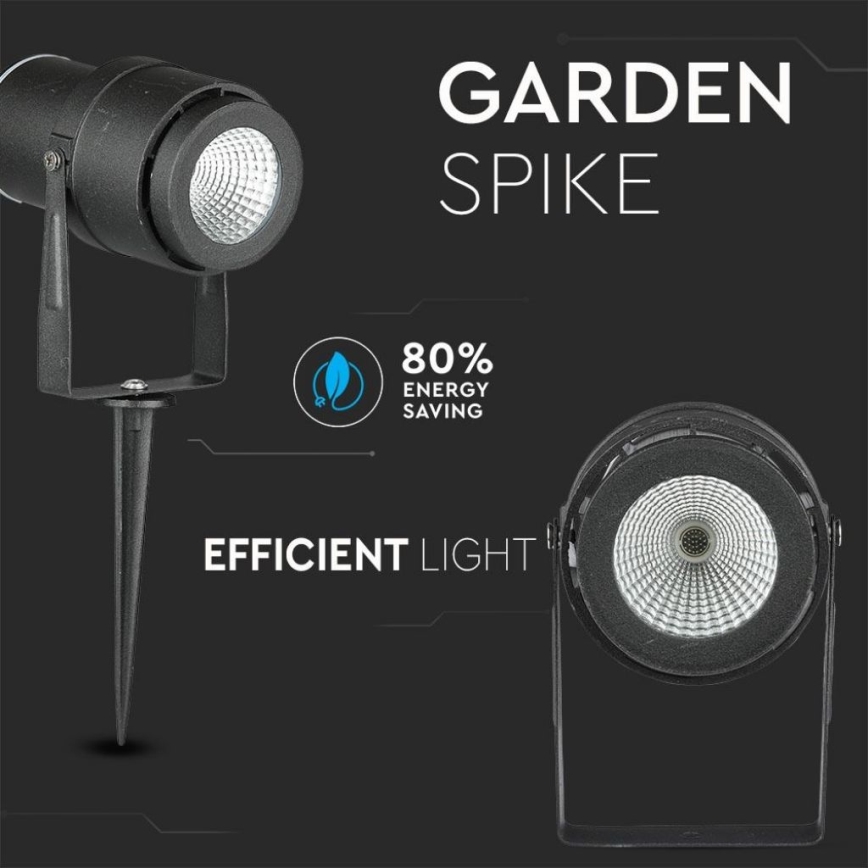 LED Lauko šviestuvas LED/12W/100-240V IP65 juoda - šviesiai žalia