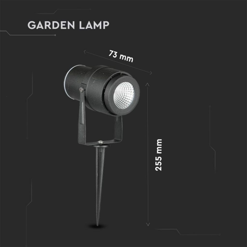 LED Lauko šviestuvas LED/12W/100-240V IP65 juoda - šviesiai žalia