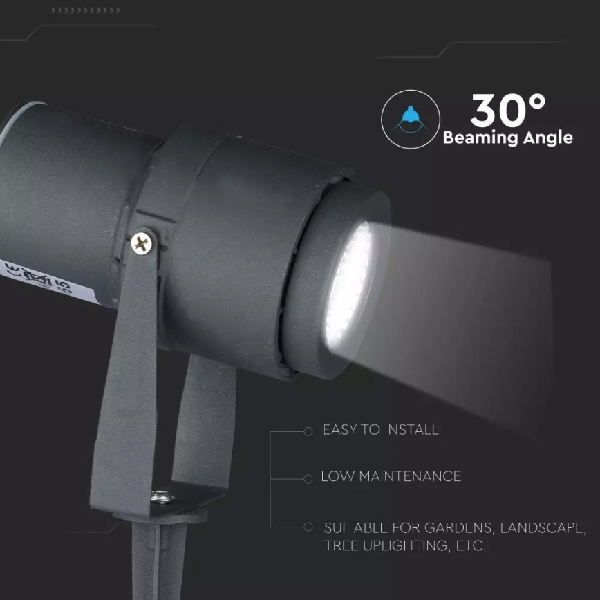 LED lauko šviestuvas LED/12W/100-240V IP65 pilka - šviesiai žalia